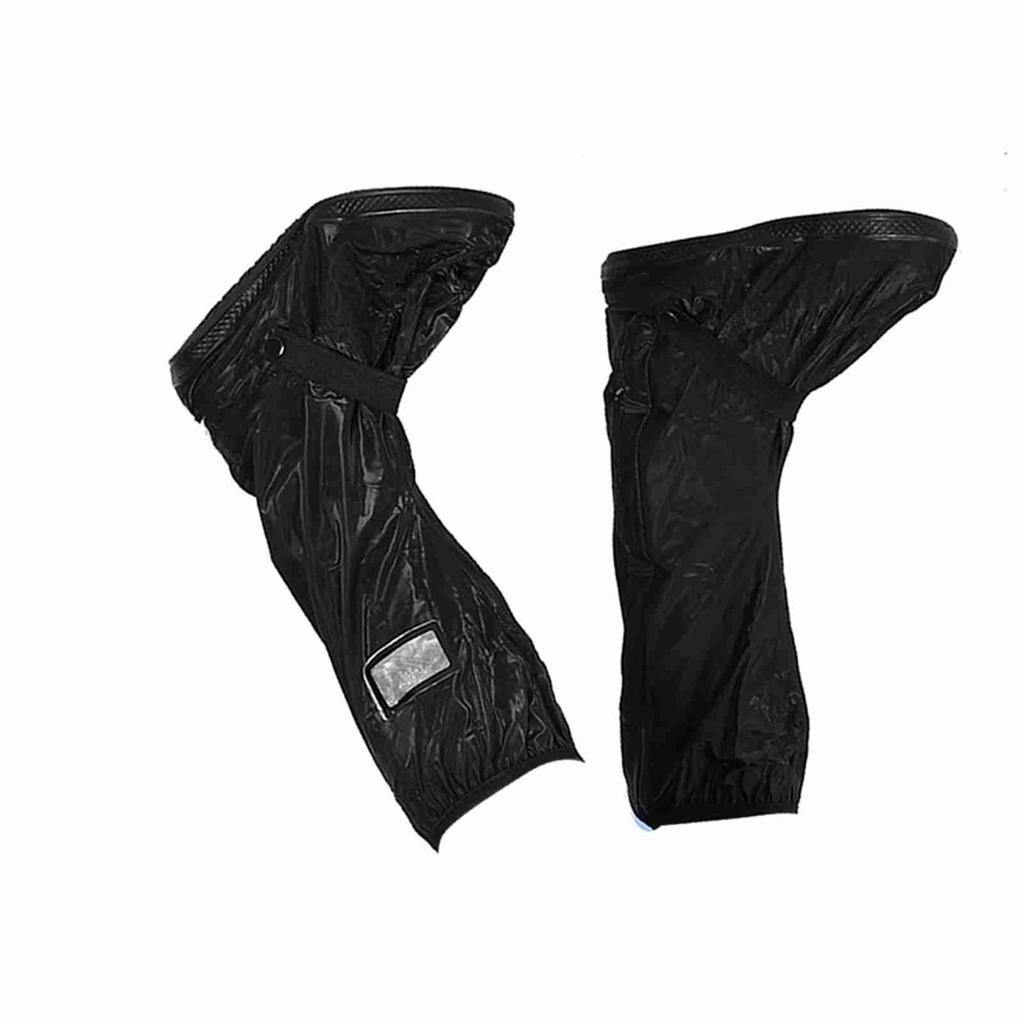 Motorcycle Scooter Bike Cycling Waterproof NOn Slip Shoes Cover for Rainy Snowy Day Black L