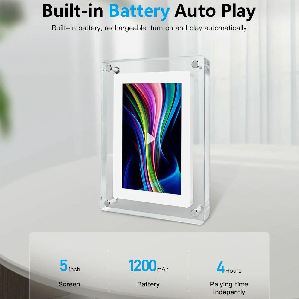 IPS Display Video Picture Frame 7inch Digital Album Gift Slideshow Frame  Home Decor