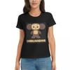 Women TShirt Cheburashka Summer Short Sleeve Tees Crew Neck Cotton T Shirts Clothes Tops Streetwear