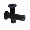 22mm 7 8  Universal Vintage Soft Rubber Handle Bar Hand Grips For Motorcycle Dirt Bike Black