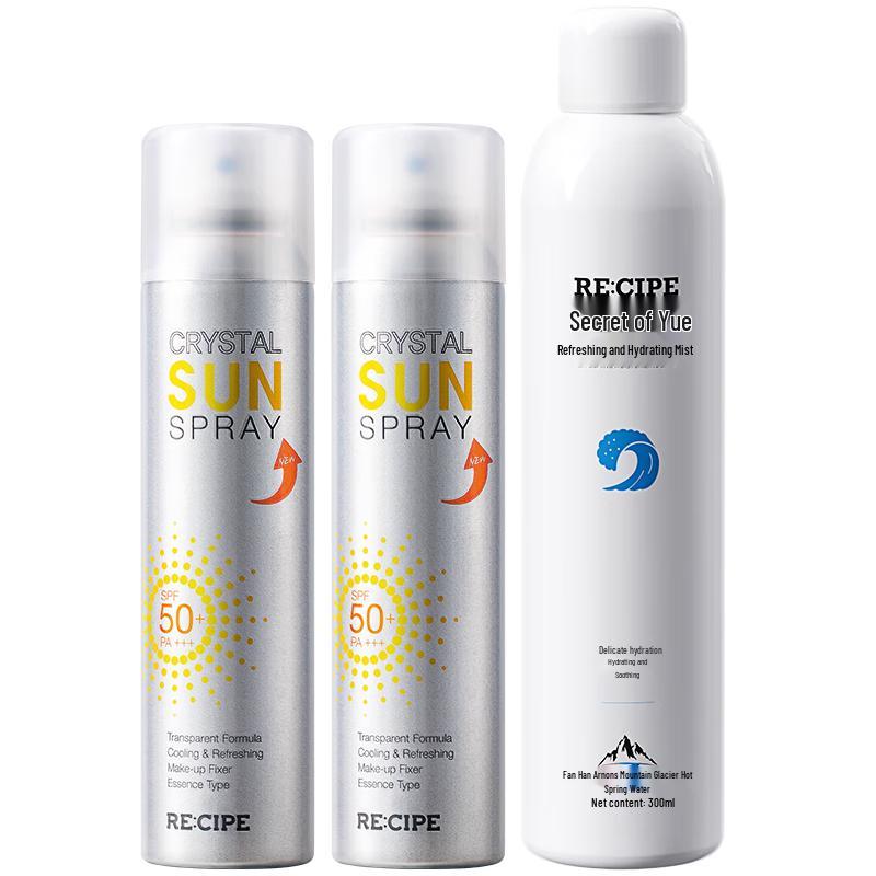 RE:CIPE Crystal Sunscreen & Hydrating Spray Set