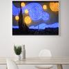 Starry Night Art Printmaking Oil Painting Street Graffiti Posters and Printmaking Living Room