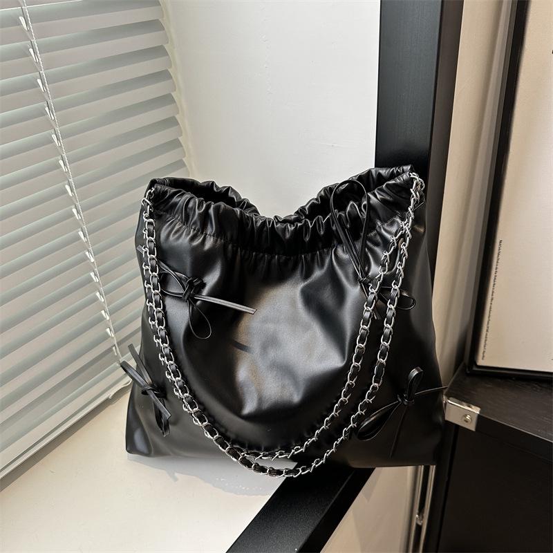 

Women s Spring Pleated French Niche Handbag - Minimalist Bucket Crossbody Bag