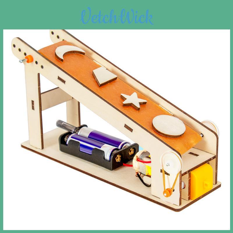 Childrens Science Experiment Kit With Diy Mechanical Conveyor Belt For Stem Learning And Motor Skills