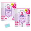 Kao Quickle Handy Replacement 8 Sheets X 2 Packs Set Surasura Honpo Original Pocket Includes Tissue