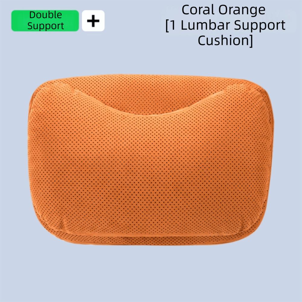 Suede Memory Cotton Seat Waist Cushion Ergonomic Support Lumbar Support Cushion  Car