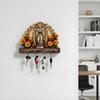 Key Holder Christian Wooden Hanger Wall Key Holder Storage Organizer For Towel Bag Hat Entryway Living Room Bedroom Kitchen
