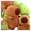 Capybara Stuffed Animal with Turtle Backpack 2in1 Plush Toy Cuddle Toy Gift 30CM