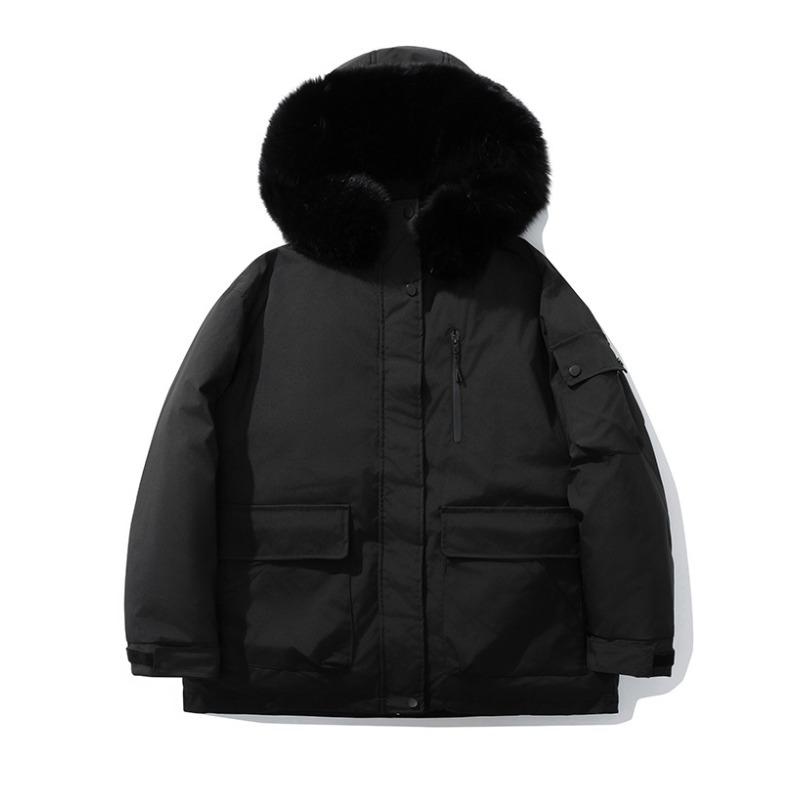 Tooling down cotton clothes women's new winter short hooded fur collar outdoor pie overcome cotton coat