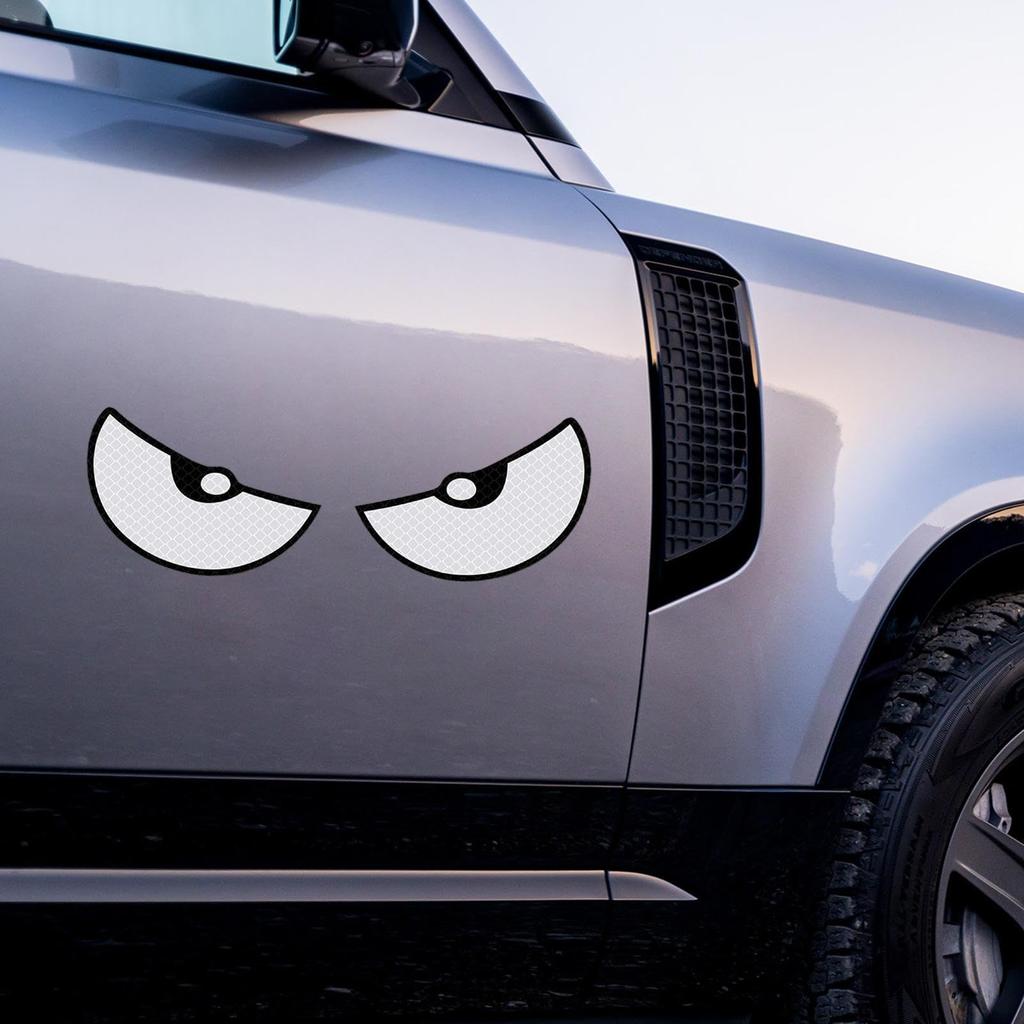 Reflective Motorcycle Stickers, Reflective Warning Stickers | Funny Cat's Eye Car Sticker - Motorcycle