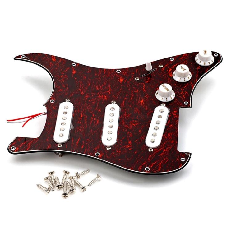 Prewired Pickguards Pickups Set with Back Cover Compatible with Electric Guitar