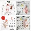 Baby Monthly Milestone Photo Props Background Blanket Unisex Photo Accessories