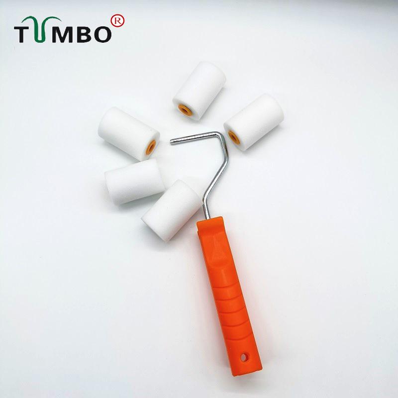 TUMBO 2-Inch High-Density Sponge Roller Brush for Art and Water-Based Latex Paints.