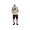 Under Armour Rival Letter Print Cotton Blend Hooded Training Sweatshirt Men sweatshirt Brown 1379766-289
