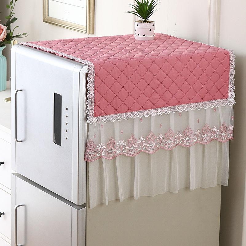 Pokrowiec na lodówkę Pokrowiec przeciwkurzowy Pokrowiec na lodówkę domową Nowy chiński styl Wielofunkcyjny zmywalny ręcznik do lodówki