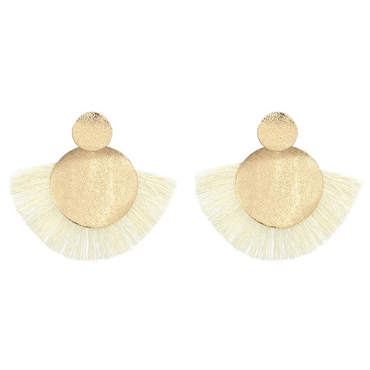 

Ethnic style earrings, atmospheric exaggeration, long red fringed earrings, cheongsam show, square dance performance accessories