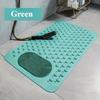 Non Slip Soft PVC Bath Mat with Suction Cups Massage Bumps Foot Cleaning Strong Drainage Bathroom Safety Rug Bathroom Carpet