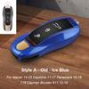 Solid Color ABS For Porsche Panamera Macan 718 Taycan 911 Cayman Boxster 971 Remote Smart Car Key Case Cover Car Accessories