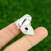 Natural Rhodonite Multi Stone Flower Adjustable Ring 925 Silver For Girls