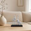 Elefantenfamilie Statue Moderne Kunst Elefanten Figur 3D Gedruckte Abstrakte Elefanten Skulptur Tischdekoration