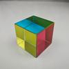 Three-Color Crystal Cube Prism: Study Ornament & Sun Catcher