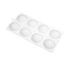 8-cavity Semicircular Petals Silicone Mold Fondant Mousse Cake Mould DIY Baking Decorating Tool Handmade-Soap Mold