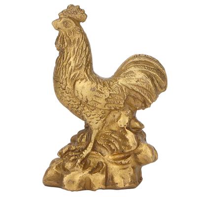 Hahn Statue Messing Chinesisch Heim Handwerk Ornamente Hahn Skulptur Figur