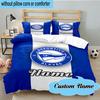 3PCS Custom Name Deportivo Fan Gear Bedding Set, Including 1pc Duvet Cover And 2pcs Pillowcases, Suitable for dorms and bedrooms Gift