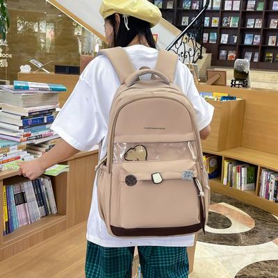 New High-value and Fresh Macaron Backpack, Lightweight and Large-capacity Backpack for Junior High School Students