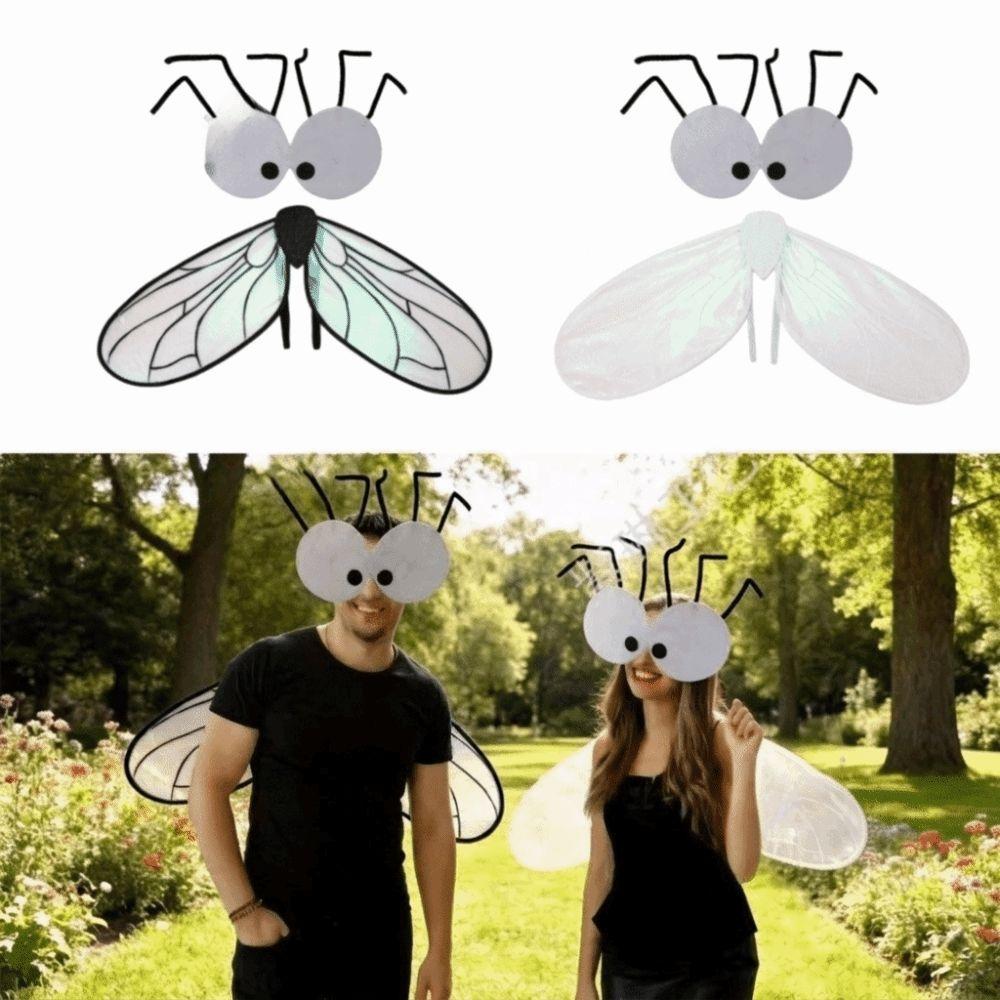 Insect Fly Wings Sparkle Costume Wings Creative Cosplay Fly Wings Christmas Gift