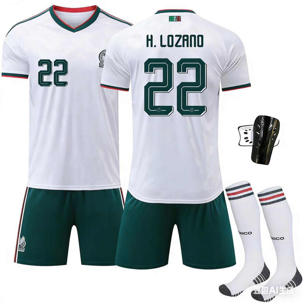 2026 World Cup Mexico Away Jersey No. 9 Raul National Team Jersey Short-sleeved Football Jersey Custom Cross-border