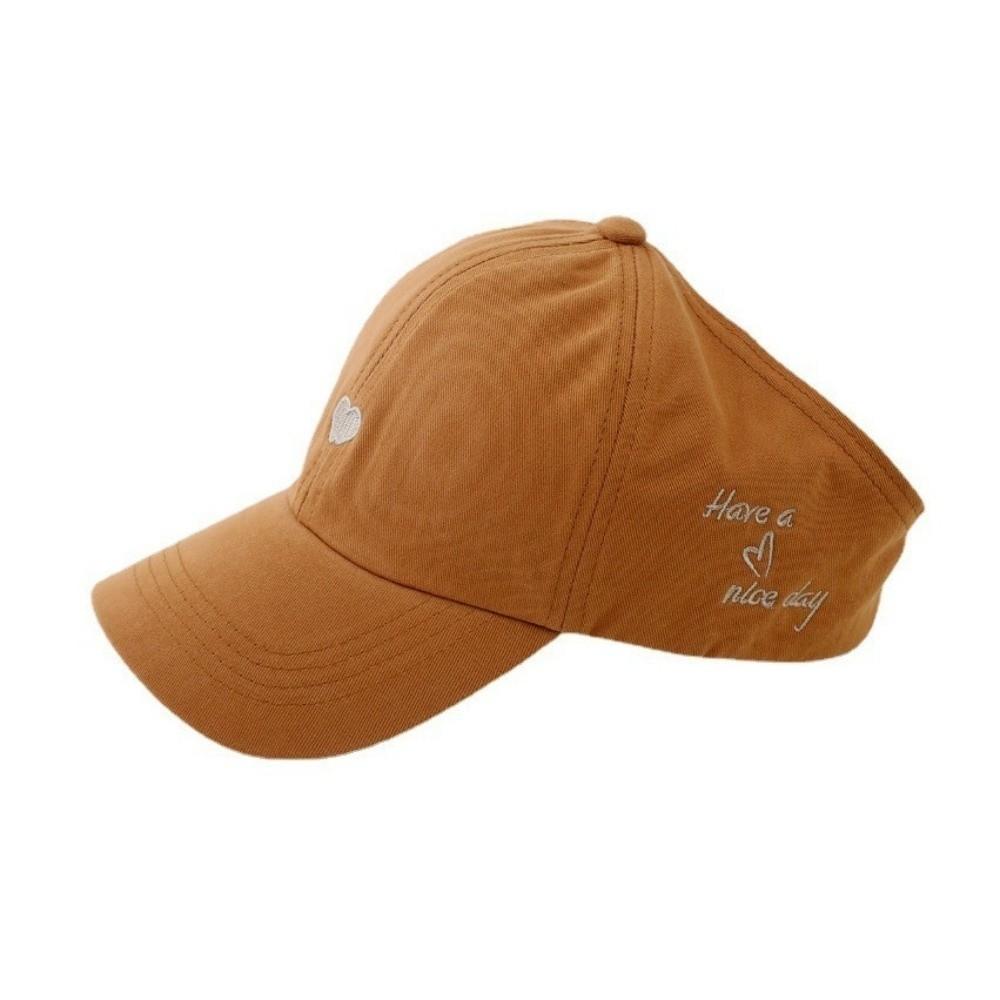 High Ponytail Kids Sun Hat Solid Color Baby Peaked Cap Korean Children's Baseball Cap  Outdoor