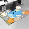 Animal Chair Mat Office Carpet Oversized Rug for Home Decor, Sofa Carpet, Desk Mat, Gift Idea for Cat Lovers, Suitable for Bedroom, Living Room
