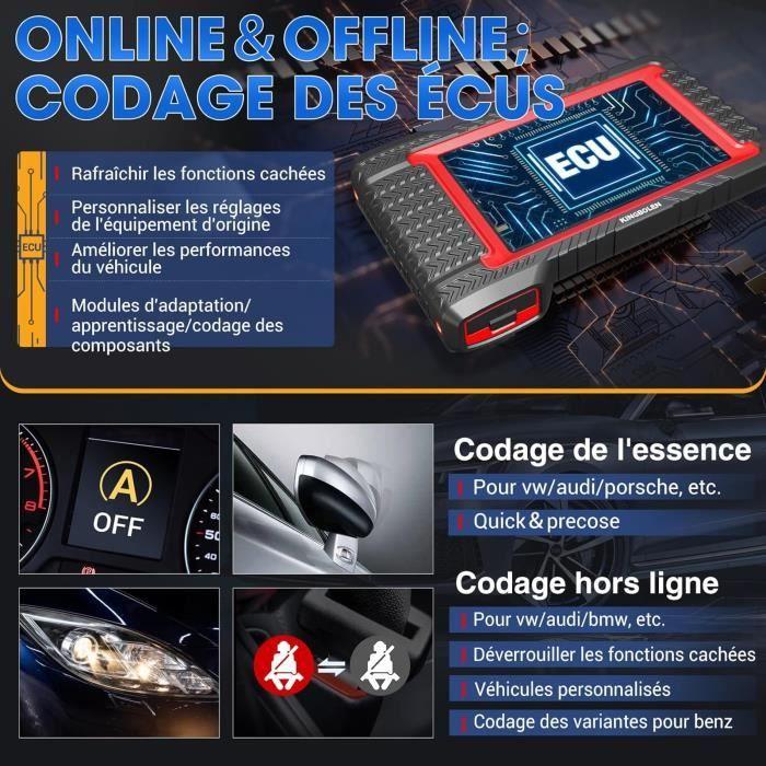 Walizka diagnostyczna do samochodu - KINGBOLEN - K7 - 31 usług - Kodowanie ECU - Ekran LCD 7 cali