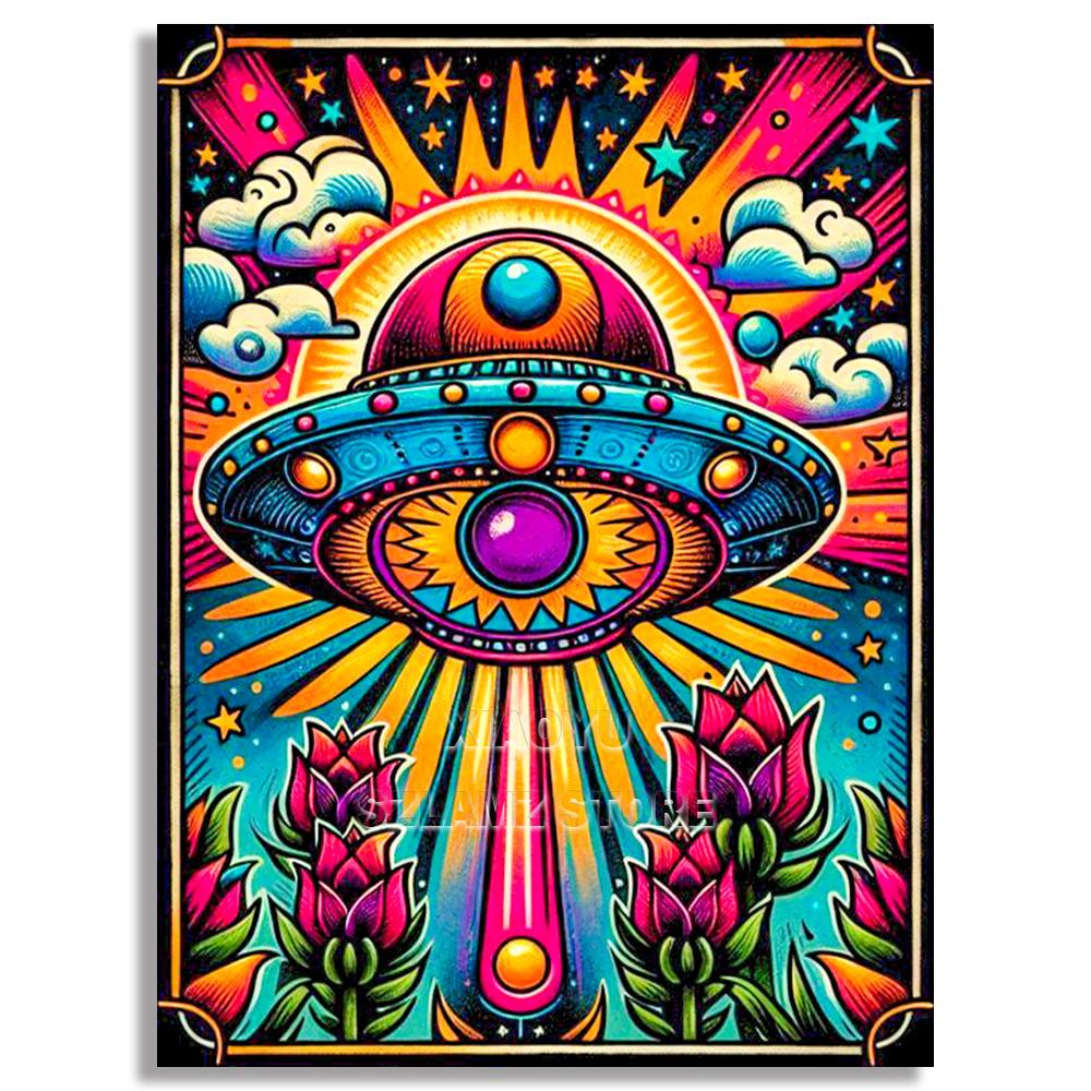 DIY Diamond Embroidery Tarot Card Diamond Painting Cartoon Skeleton Cross Stitch Set Halloween Art Decoration Gift