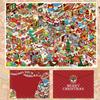 Christmas Eve 3D Landscape Stickers Extra Large Size with Tweezers Story Scene Sticker Grindelwald‘s Xmas Miniature Sticker Book