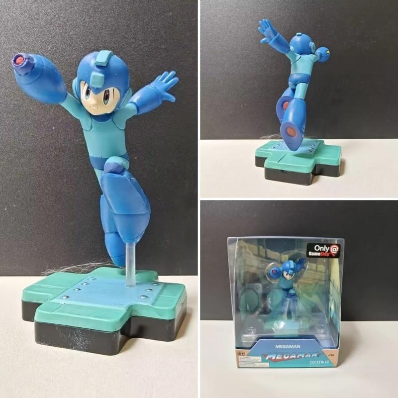 9cm Luminasta Series Rockman Figures Mega Man Desktop Ornament Model Computer Case Decoration Boy Toy Festival Gift Collectible