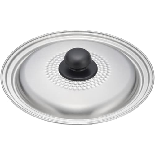 Yoshikawa Yukihira Saucepan Lid for 22cm and 24cm Saucepans, Stainless Steel, Lightweight, Frying Pan Cover, Ajiichi Tsubame-Sanjo, Made in Japan, SJ3