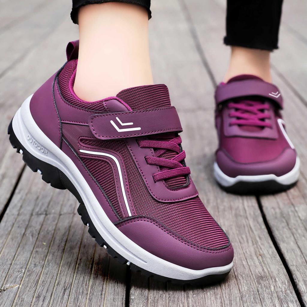 Stepping Shoes Women's Shoes Medium Casual Thick-soled Velcro Casual Shoes Sports Shoes