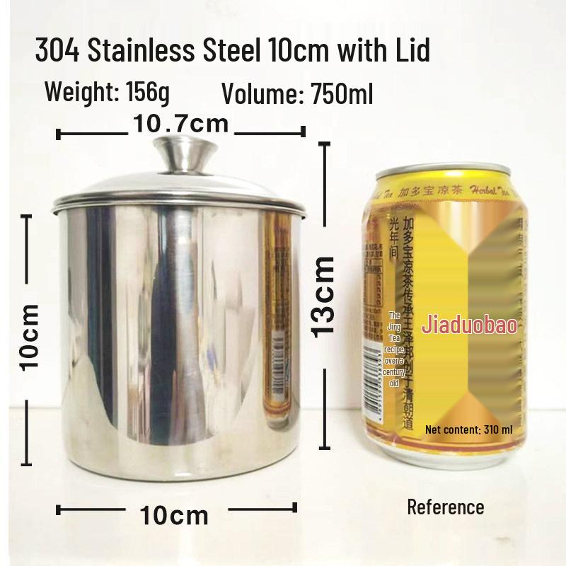 304 Stainless Steel Drop-proof Straight Cylinder Water Cup Without Handle.