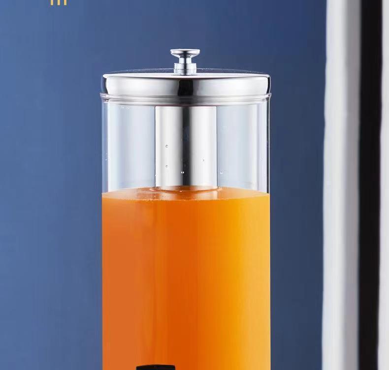 Commercial Beverage Dispenser with Faucet: Double/Single Head Juice Kettle for Hot Pot, Sesame Oil, Vinegar, Soy Sauce - Self-Service Model