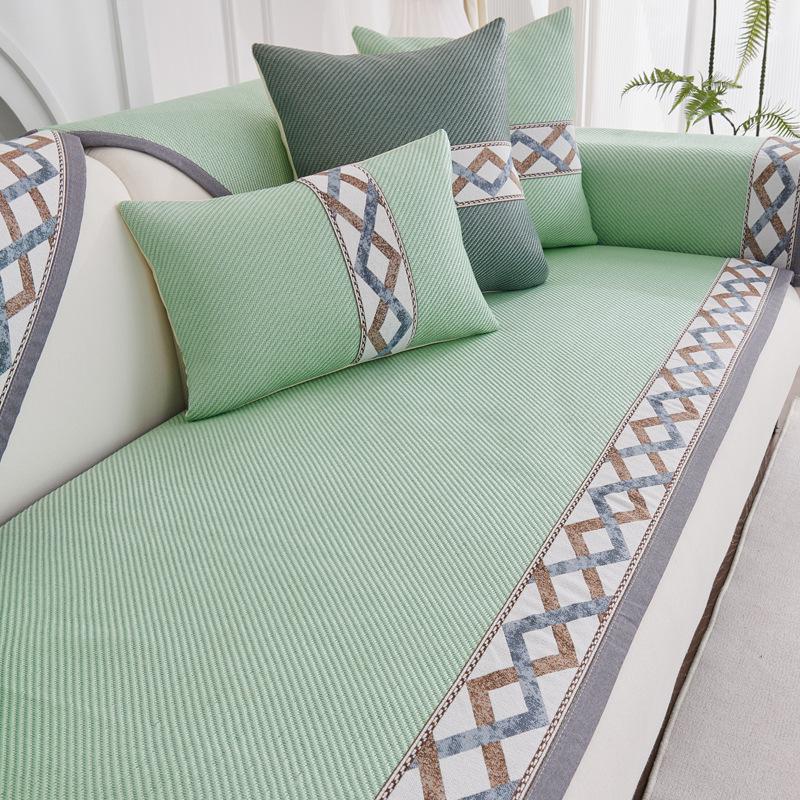 Modern Simple Sofa Seat Cushion Summer Household Ancient Rattan Mat Sofa Cushion Summer Cool  Hair