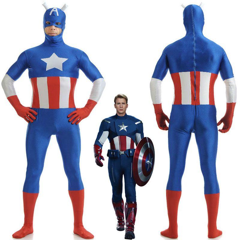 Stunning Avengers Superhero Captain Costume With Exquisite Workmanship For Adults