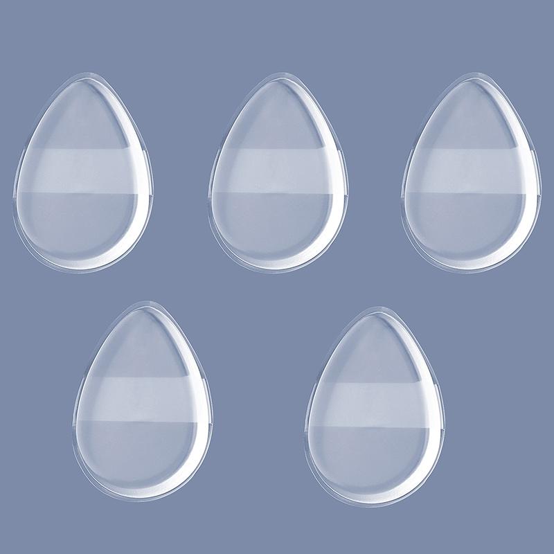 Měkký pudrový aplikátor z PU, kulatý tvar kapky vody, průhledný, pro kosmetiku, podkladovou bázi, BB krém, neabsorbující pudr, nástroj na make-up