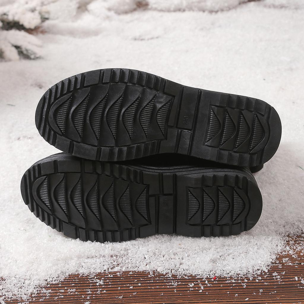 Fashion Snow Boots Women's Winter New 2025 Korean Edition with Velvet Warm Cotton Shoes Women's Boots