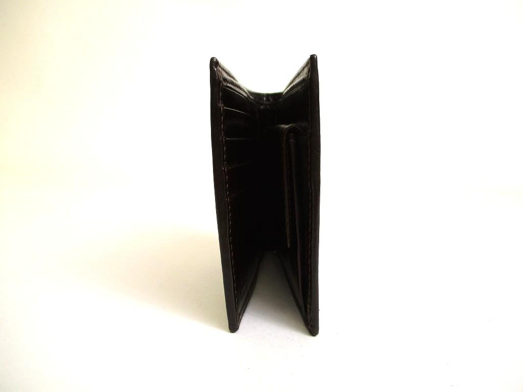 Authentische FENDI Zucca Khaki Canvas Braunes Leder Bifold Geldbörse Kompakte Geldbörse #a935 Überholt