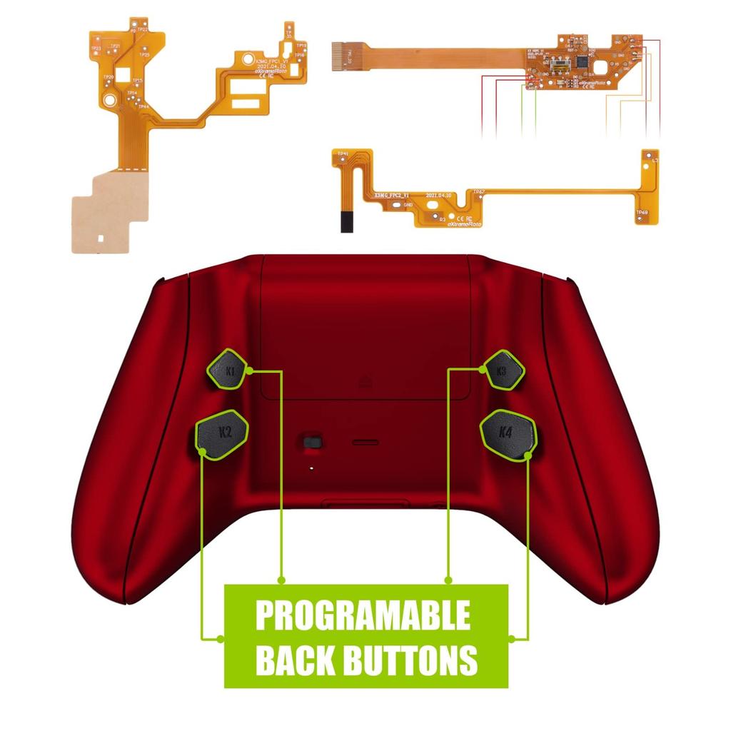 eXtremeRate Programmable Remap Kit for Xbox Series Upgrade Board for Xbox Core Controller with Redesigned Back Side and Rear Buttons X/S Controllers,