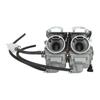 Motorcycle Twin Cylinder Carburetor 26mm Intake ID Replacement for CBT 125 250 Engine