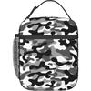 Black Camo Lunch Bags For Men Women Boys Girls Reble Tote Lunch Bags For Office Work School Picnic Camping Thermal Ulation And Cold Preservation
