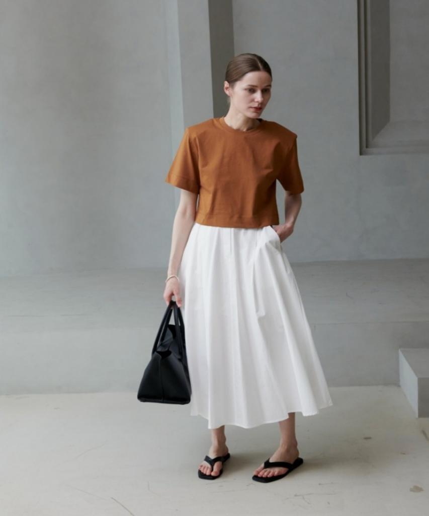Owaiwai Cotton Flare Long Skirt_I